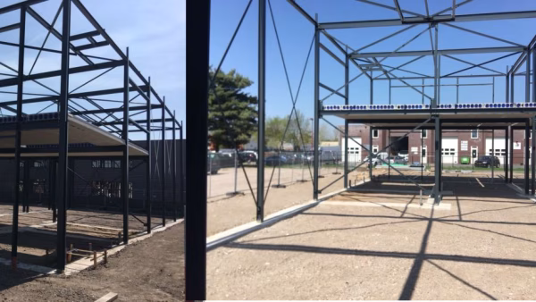 De nieuwbouw van IPconnections begint vormen aan te nemen
